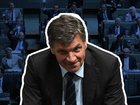 Opposition Leader Angus Taylor's record as a minister and shadow treasurer is under scrutiny. (Susie Dodds/AAP PHOTOS)