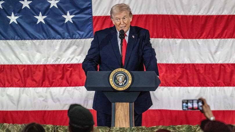 US President Donald Trump says regime change in Iran seems like 'the best thing that could happen'. (EPA PHOTO)