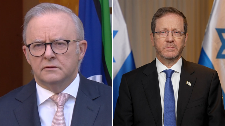 Anthony Albanese defends Isaac Herzog trip as watchdog probes police response.