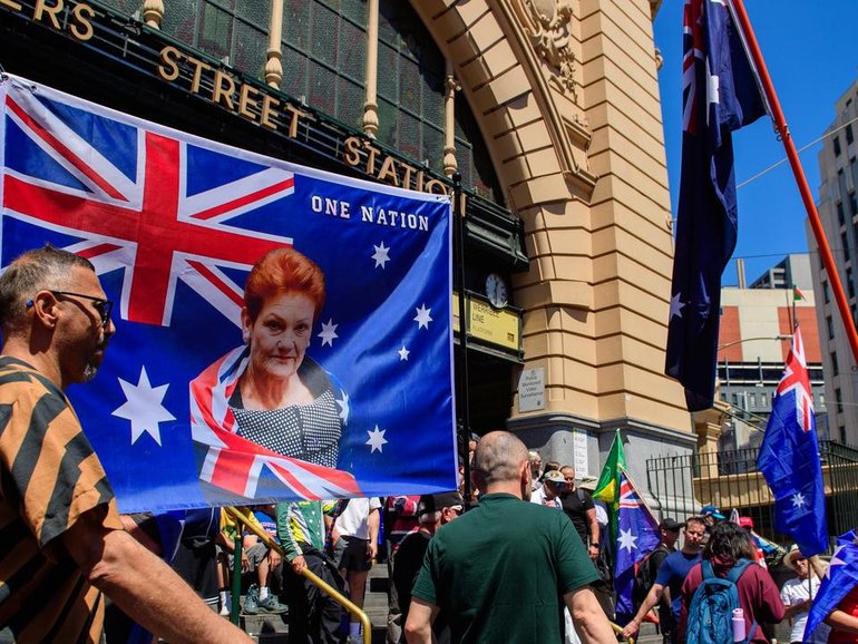 Polling shows support for One Nation is growing in a state renowned for its left-leaning tendencies. (Michael Currie/AAP PHOTOS)