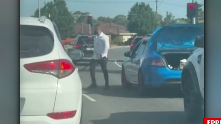 Swords drawn in terrifying road rage confrontation in Epping