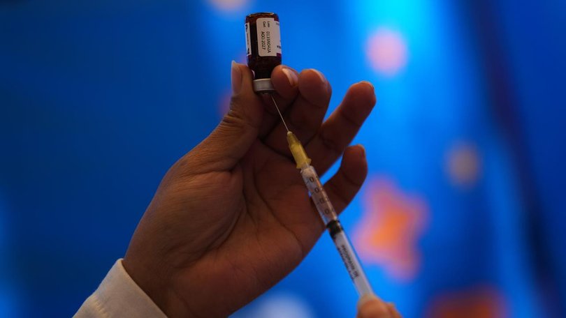 Families in London have been urged to catch up on missed measles jabs, as an outbreak takes hold. (AP PHOTO)