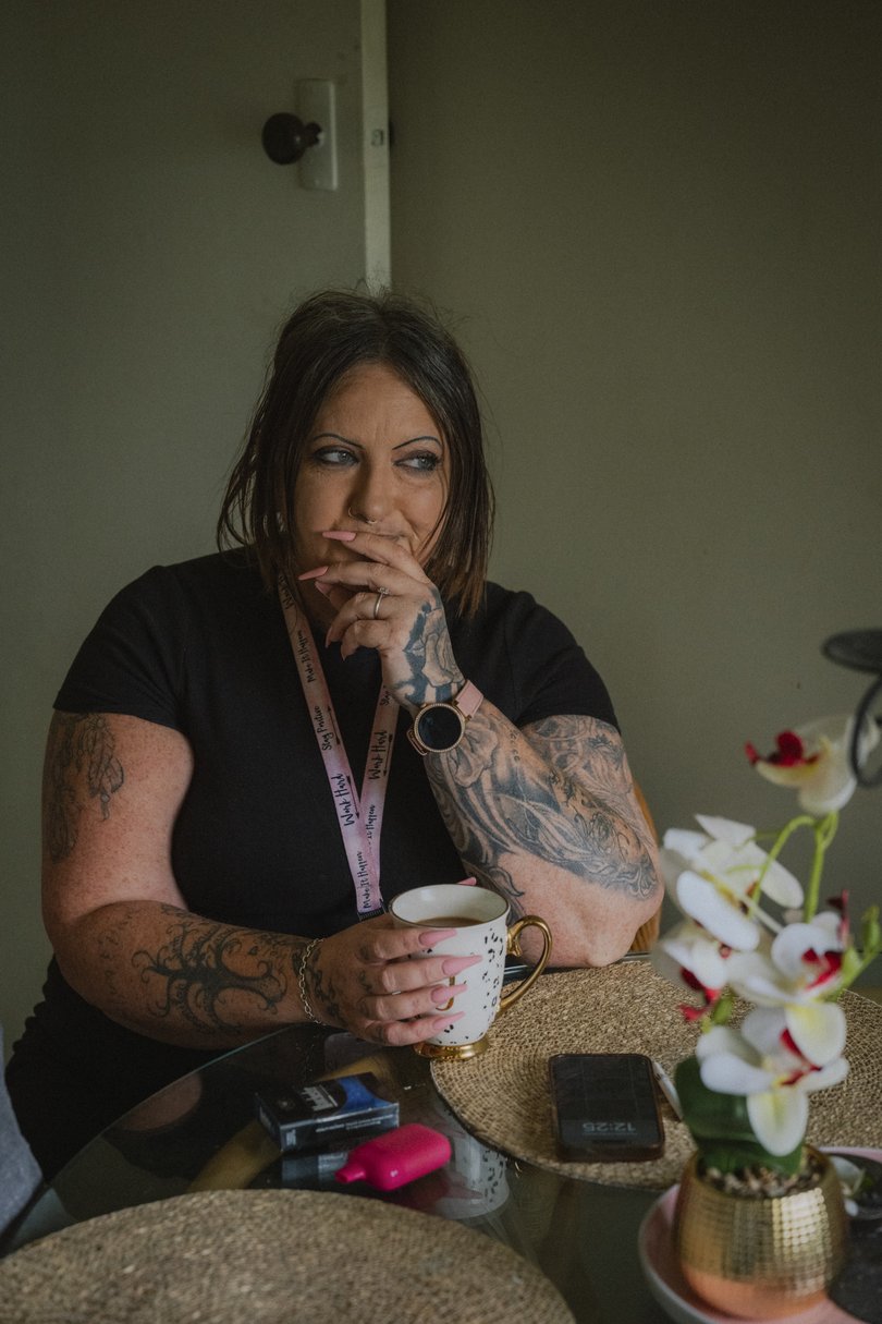 Jacqui McQueen at her home in Geelong.