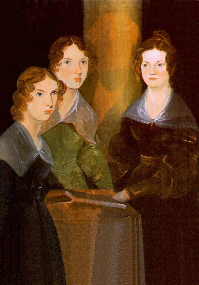 The Bronte sisters: Anne Bronte, left, Emily Bronte and Charlotte Bronte.
