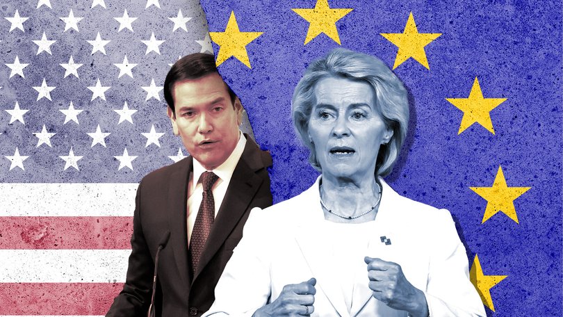 Marco Rubio and Ursula von de Leyen.