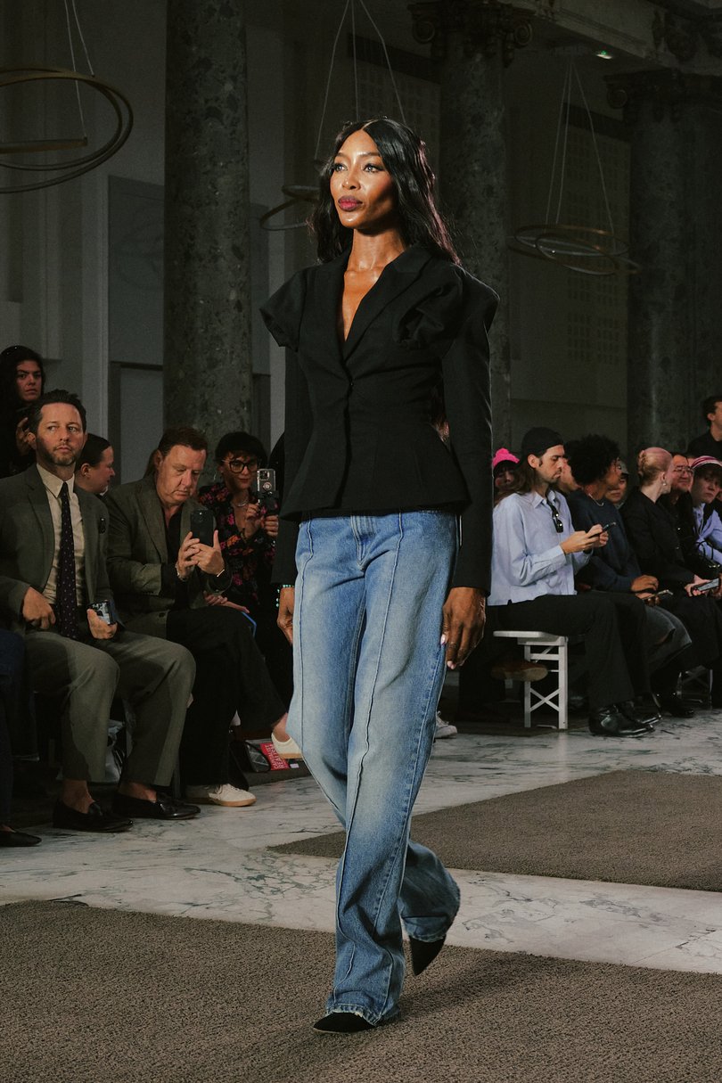 FILE — Naomi Campbell walks in a fashion show in Paris in October 2025. In the millions of documents released by the Justice Department related to the convicted sex offender Jeffrey Epstein, one of the fashion worldÕs most recognizable names emerges again and again: Naomi Campbell. (Simbarashe Cha/The New York Times)