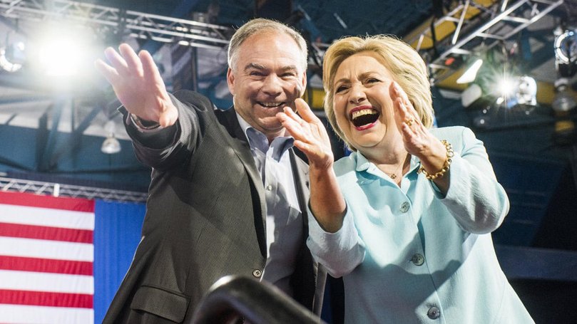 Hillary Clinton’s former running mate for the 2016 Presidential election is in the country for a series of engagements.