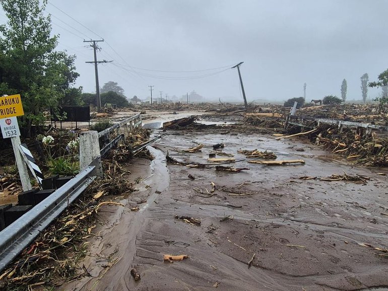 A low-pressure system east of NZ has battered parts of the North Island over several days (file).  (PR IMAGE PHOTO)