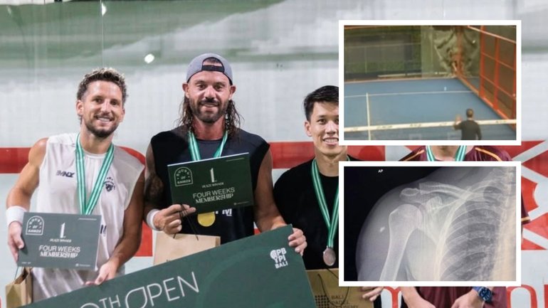 Dee Saban was enjoying a game of the popular racquet sport with three friends at Amare Padel in Canggu on February 12 when disaster struck.