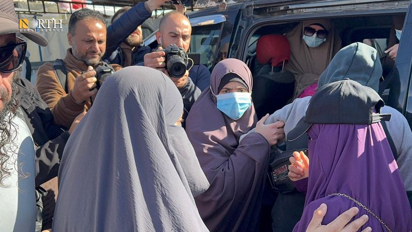 11 Australian ISIS-linked families leaving Roj Camp in northeastern Syria.