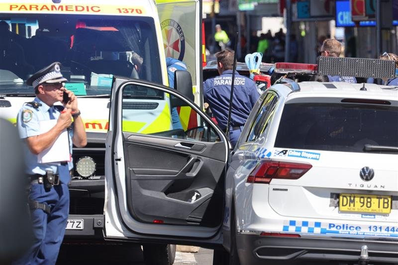 One person has been killed and two others are fighting for life after a man went on an alleged stabbing spree.