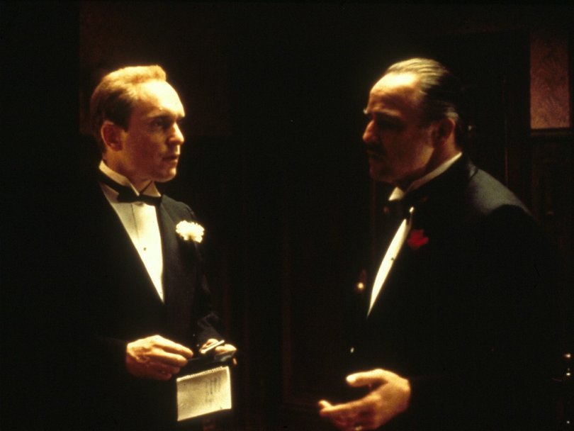 Duvall appeared alongside Marlon Brando in The Godfather.