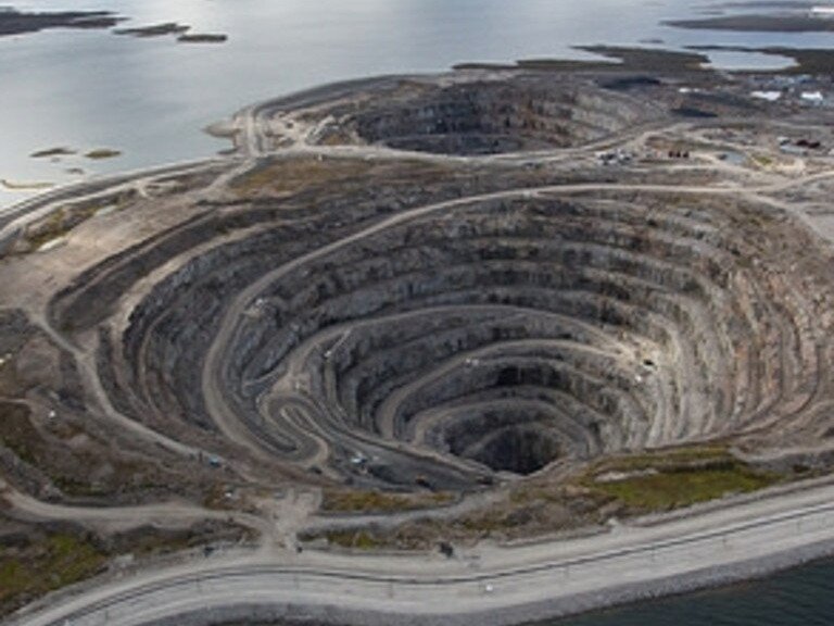 Diavik mine south of the Arctic Circle.