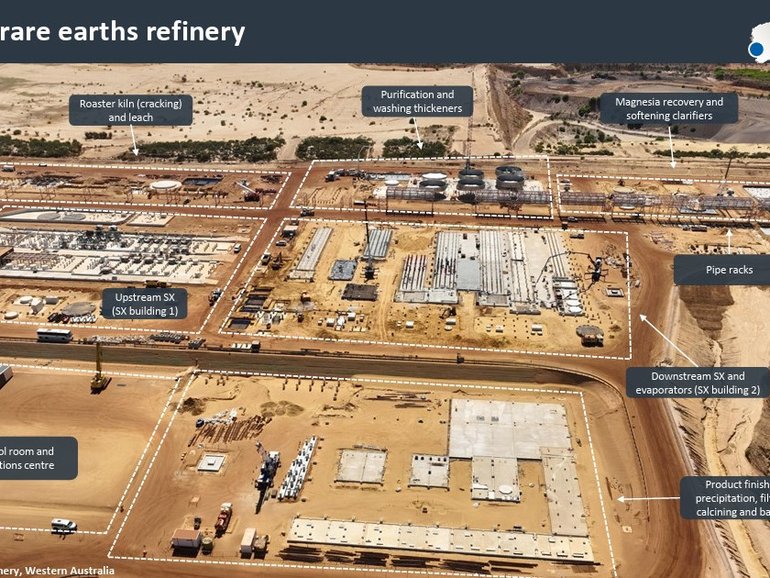 Iluka Resources' Eneabba rare earths refinery in on track for commissioning in 2027.
