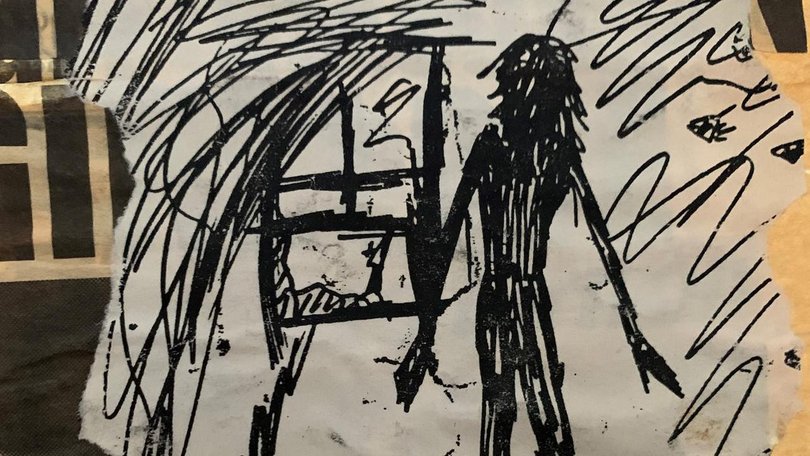 The survivor of a 1988 abduction and assault at St Kilda produced artwork about her experience. (HANDOUT/VICTORIA POLICE)