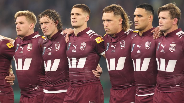 Kalyn Ponga (c) can now play for Queensland and New Zealand.