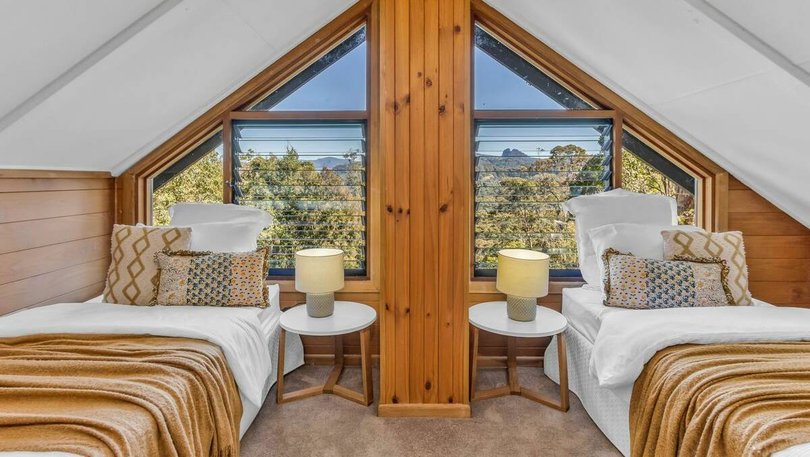 The main residence features four bedrooms.