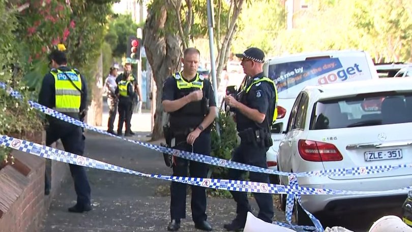 A man has been arrested following an alleged bomb scare in Melbourne which forced two schools to close. Picture: 9News