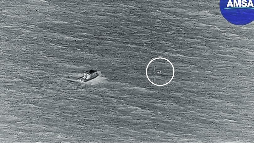 The family was stuck at sea for hours.