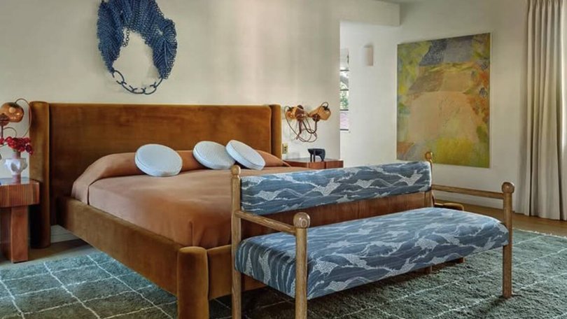 Moore and Goldsmith's bedroom. Pic: Instagram/mandymooremm.