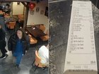 Restaurant exposes trio in CCTV walkout.