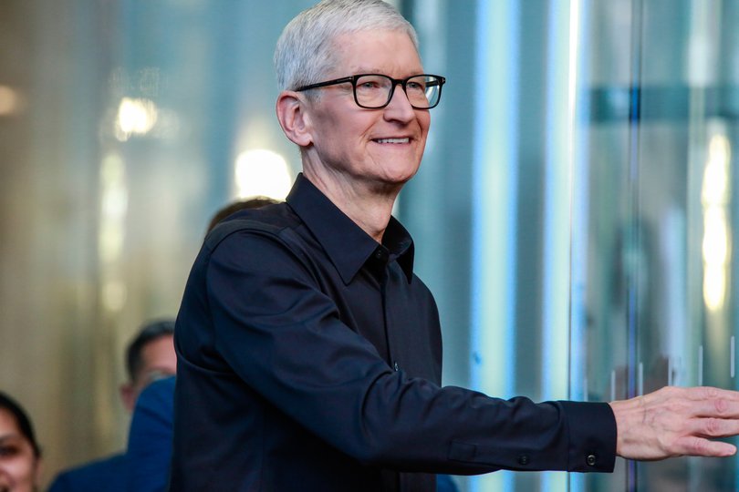 Apple CEO Tim Cook has hinted that Apple is working on AI-enabled devices. MUST CREDIT: Kena Betancur/Bloomberg