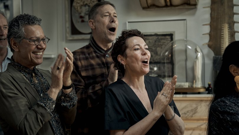 Olivia Colman, right. 