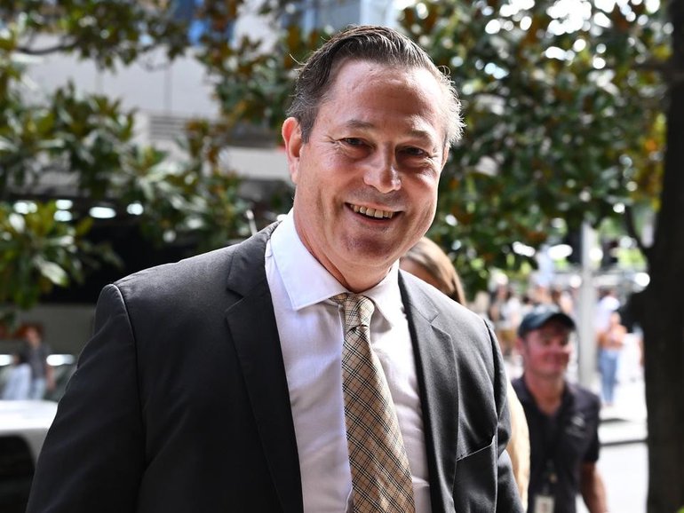 Australian businessman Alexander Csergo is on trial accused of reckless foreign interference. (Bianca De Marchi/AAP PHOTOS)