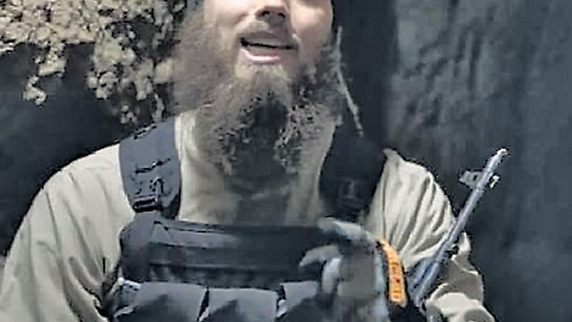 Perth doctor Tareq Kamleh in a  propaganda video for Islamic State. 