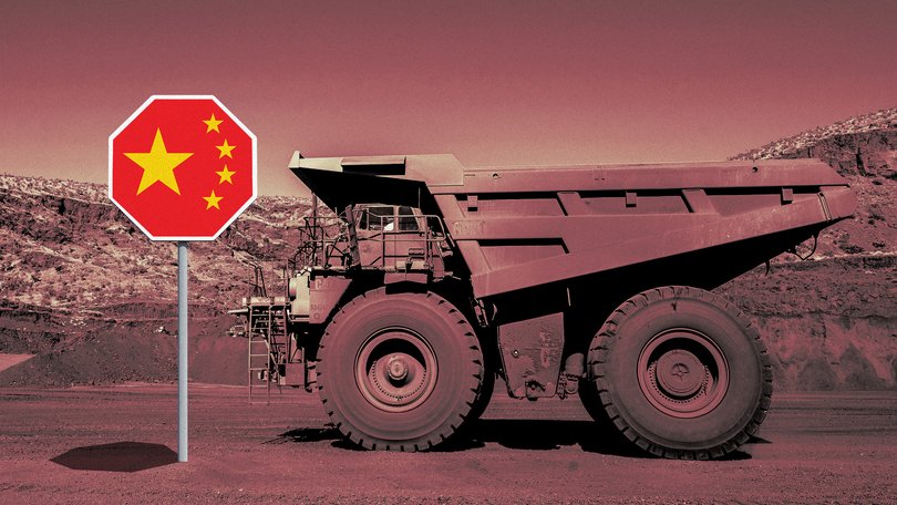 Iron ore has come under pressure as port inventories surge in China and the steel market shows signs of seasonal softening, while major miners increase output. 

