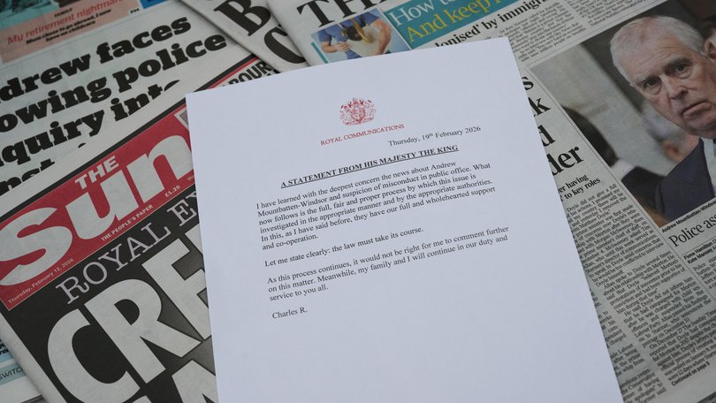 The statement from His Majesty King Charles III.