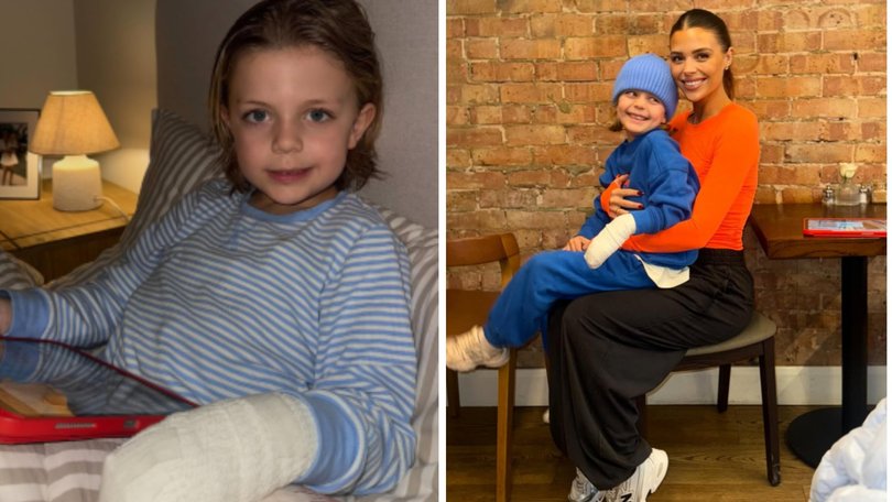 Chloe Lewis' son lost part of his finger in an ice skating accident.