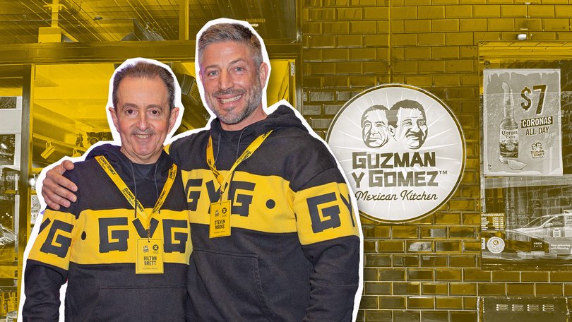 Guzman y Gomez co-CEOs Hilton Brett and Steven Marks.