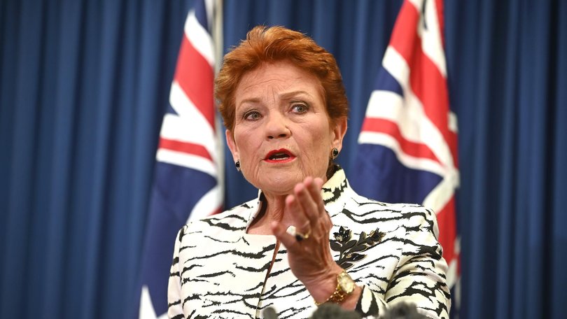 Police have reportedly ‘received reports of a crime’ after Pauline Hanson’s controversial remarks about Muslims. Picture: NewsWire / John Gass