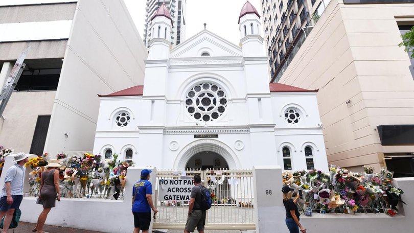 The driver of a utility has been charged after the gates to Brisbane Synagogue were rammed. (AAP PHOTOS)