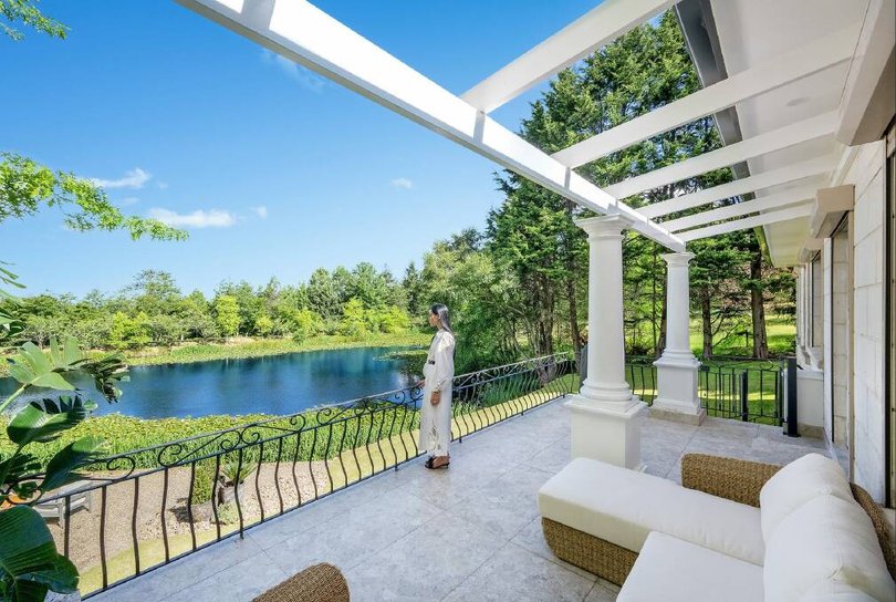 Taking in the romantic view.