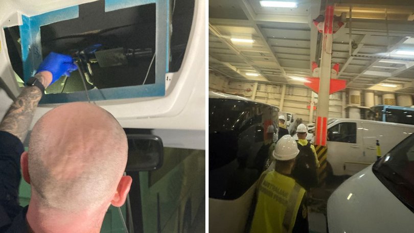 Cocaine hidden behind bus television uncovered in SA