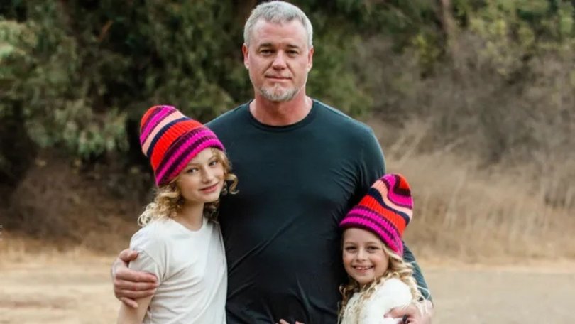  Eric Dane and his two daughters Billie and Georgia.