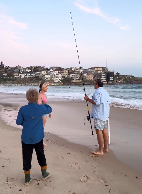 Tash Peterson confronted the man while he was fishing with young children.