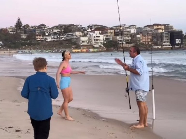 The notorious vegan activist has interrupted a fishing trip stealing a man’s rods to stop fish ‘murder’.