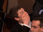 Robert Aramayo the moment he found out he won the BAFTA for best leading actor.