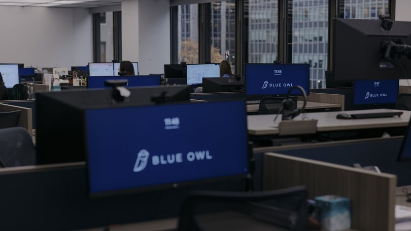 The Blue Owl office on Park Avenue, New York, US.