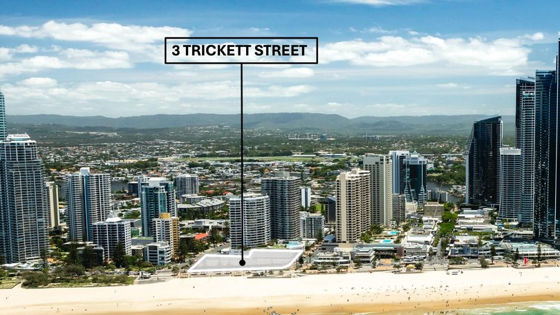 The location of the Trump Tower development, previously the site of the failed Spirit development. Picture: Supplied by Canford Estate Agents.