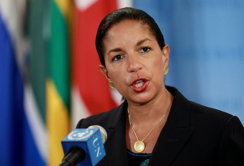 Susan Rice in 2012, as the US ambassador to the United Nations. 