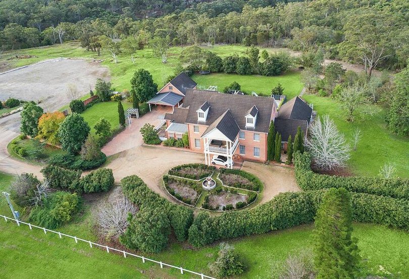 An aerial view of the estate before the renovation.