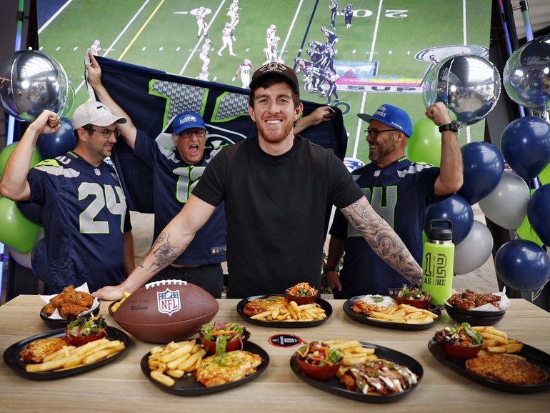 Super Bowl champion Michael Dickson at The Sporting Globe in Sydney.