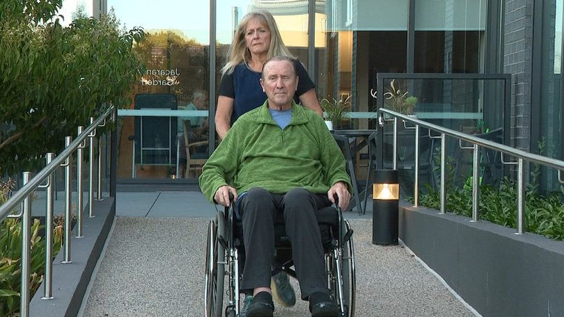 Geoff Ablett is cared for by sister Janice and his children.