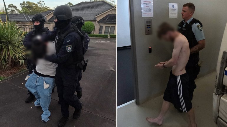 Police have released images after raids to arrest two men in relation to the kidnapping of Chris Baghsarian.