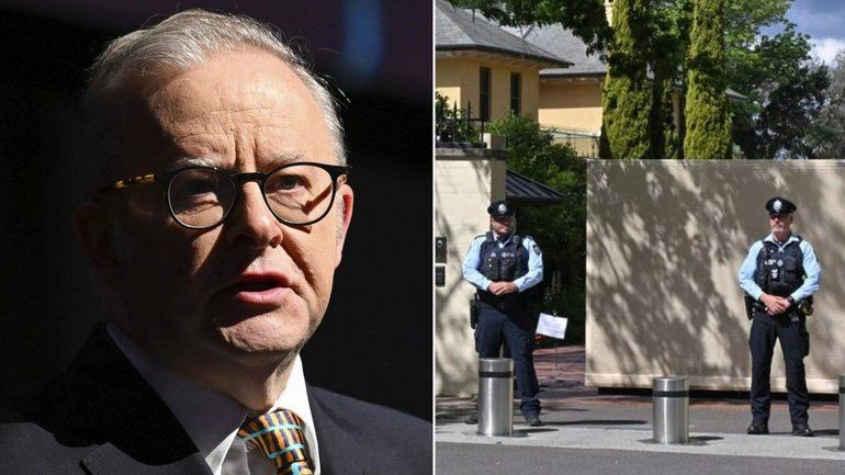 The Lodge was locked down and Anthony Albanese was evacuated.