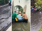 Flash flooding in popular Bali hot spots has resulted in mass evacuations, as streets are turned into rivers and snakes roam free.